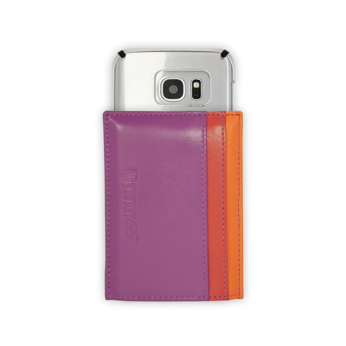 Leather Credit Card Holder Happy Pink (M-Size)